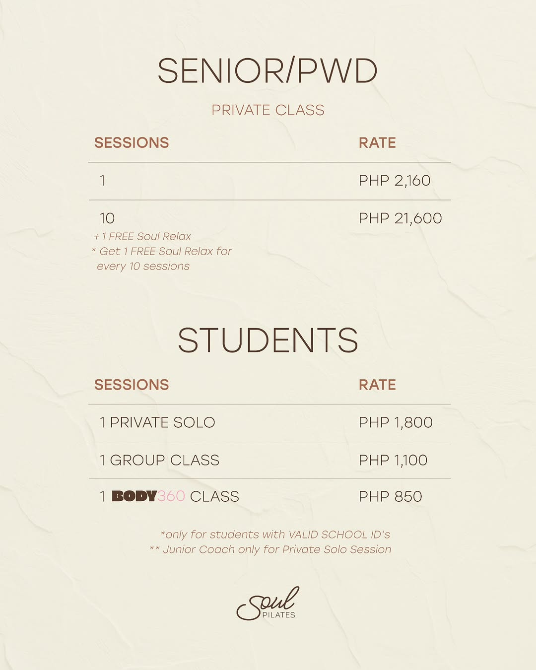 Senior & PWD Pilates